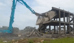 Pune illegal construction demolished